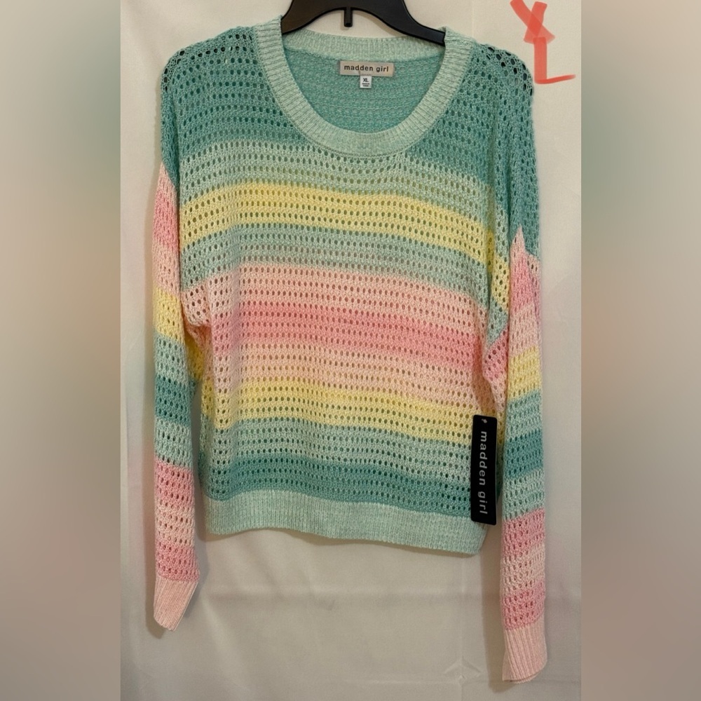 Madden Girl Multicolor Knit Sweater